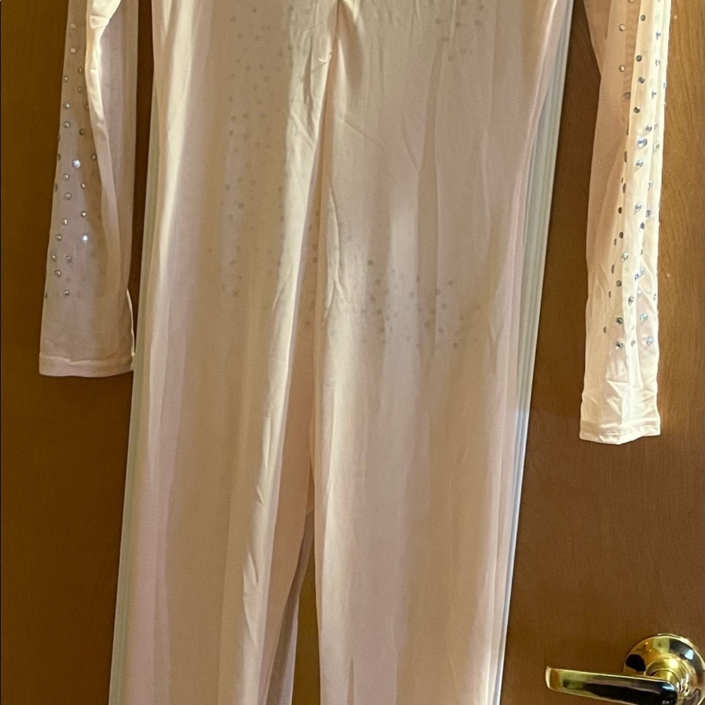 Nude Rhinestone Bodysuit - Picture 2 of 4